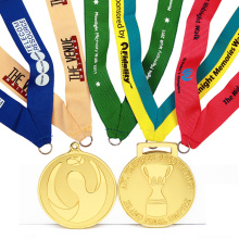 Fitas esportivas de poliéster com pescoço personalizado para medalhas